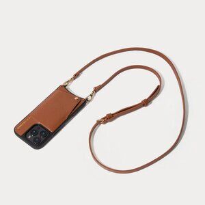 Bandolier Emma Crossbody Phone Case w/Strap Sienna Gold NEW! 15 Pro Max